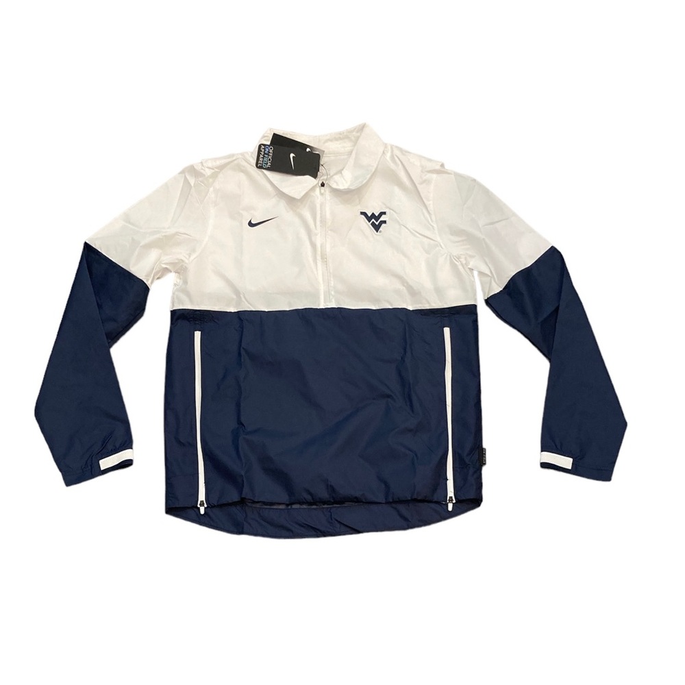 West Virginia Mountaineers Nike Men’s 1/2 Zip Football Coaches Jacket Small